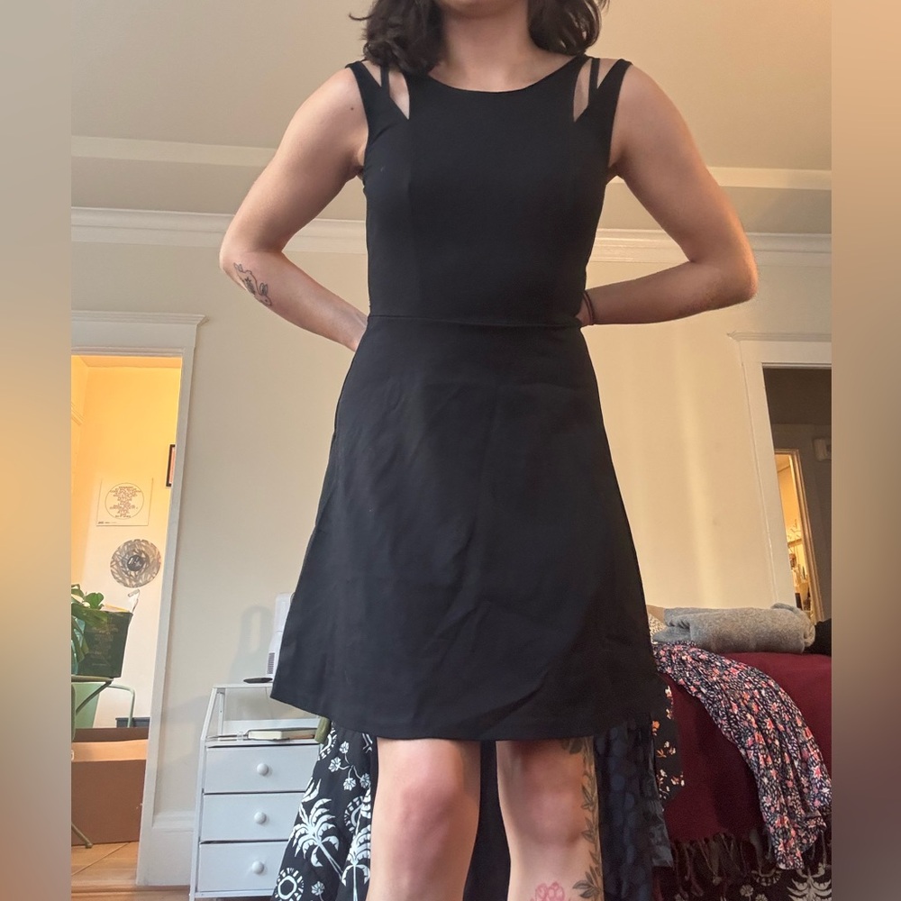 Skater Dress w/ Collar Bone Cut-outs 〰️